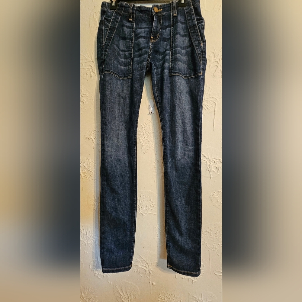 Current / Elliott Dark Blue Skinny Strsight Leg Size 6